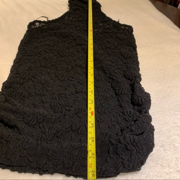 Halter Neck Open Back Transparent Lace Top - Picture 13 of 15